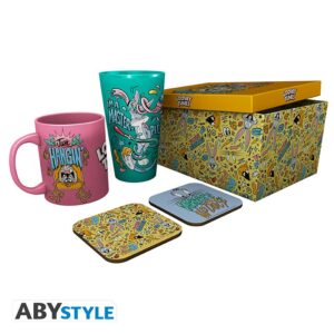 LOONEY TUNES – Pck Glass XXL + Mug + 2 Coasters “Vacay”