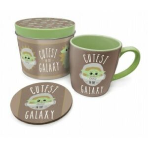 Lata Regalo: Taza y Posavasos – Star Wars: The Mandalorian
