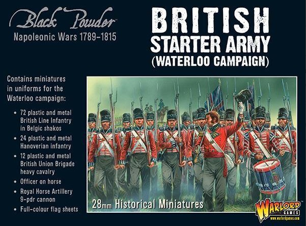 Black Powder: Napoleonic British starter army (Waterloo campaign)