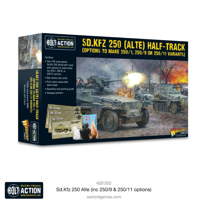 Bolt Action: Sd.Kfz 250 (Alte) Half-Track (Options For 250/1, 250/9 & 250/11 Variants) (402012052)