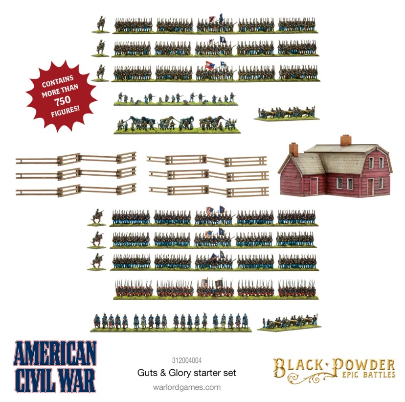 Black Powder Epic Battles - American Civil War Guts & Glory Starter Set