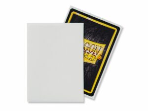 Dragon Shield: Standard Sleeves – Matte White (100 Sleeves)