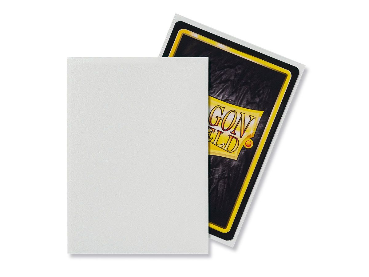 Dragon Shield: Standard Sleeves - Matte White (100 Sleeves)