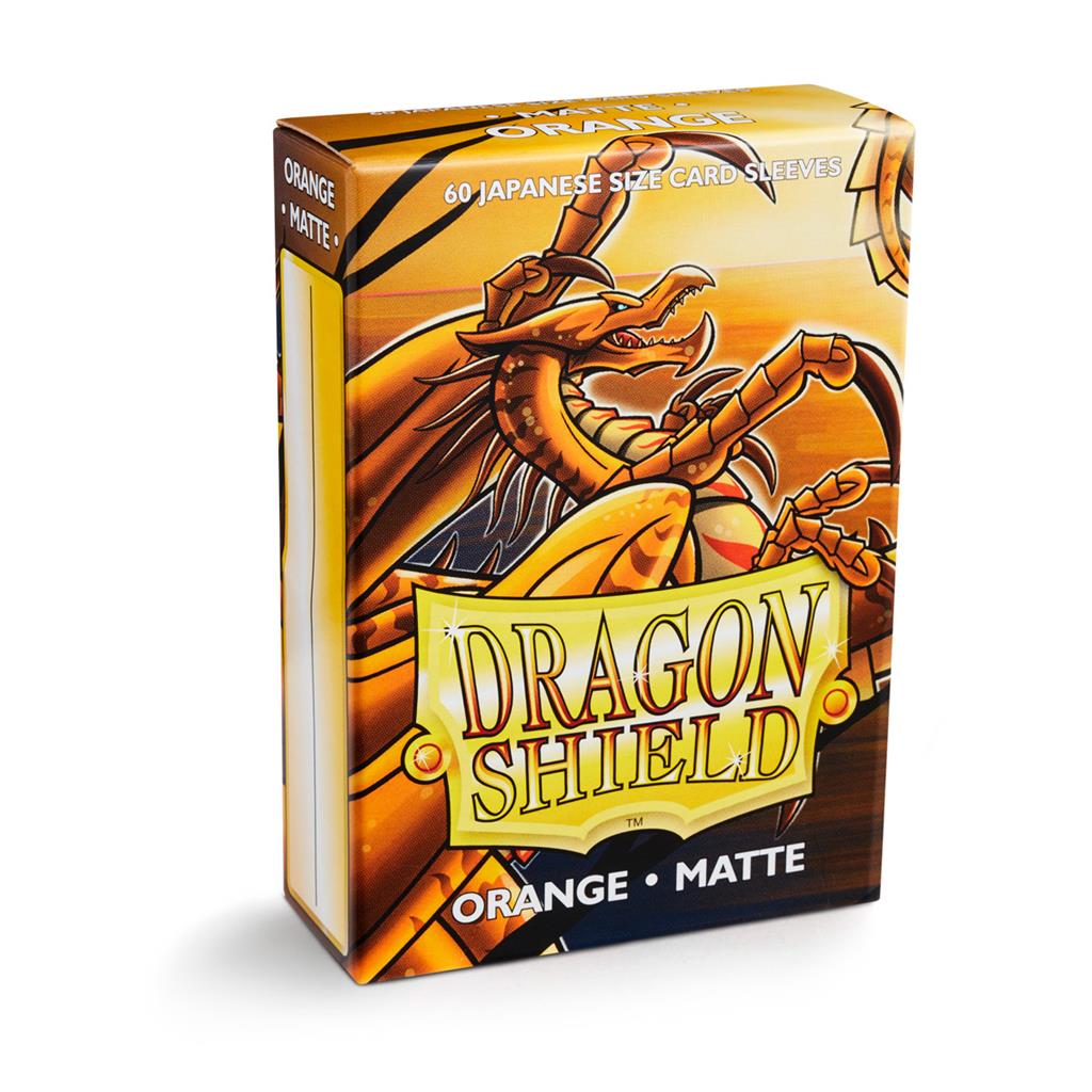 Dragon Shield: Small Sleeves Japanese Matte - Orange (60 Sleeves)