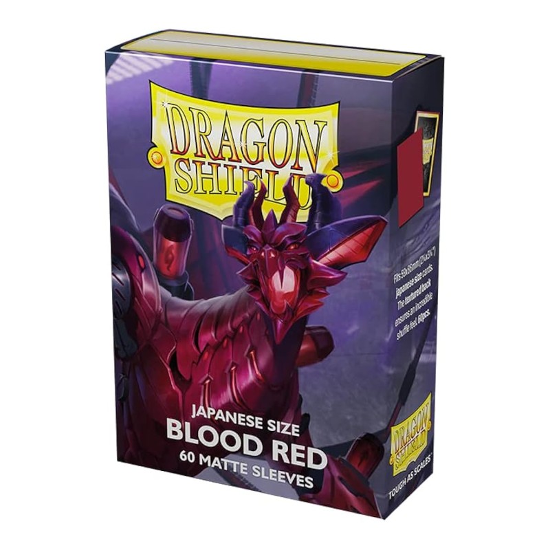 Dragon Shield: Small Sleeves Japanese Matte - Blood Red (60