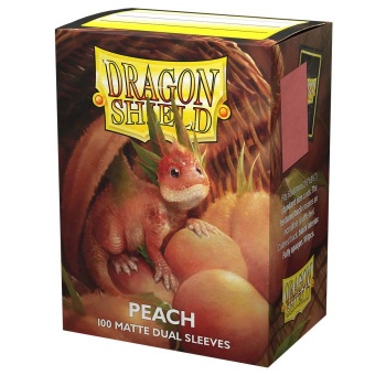 Dragon Shield: Matte Dual Sleeves - Peach Piip (100u)