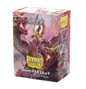 Dragon Shield: Dual Matte Sleeves – Special Edition Pomegranate & Gold (100 Sleeves)