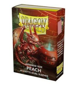 Dragon Shield: Small Sleeves Japanese Dual Matte – Peach (60 Sleeves)
