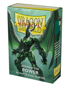 Dragon Shield: Small Sleeves Japanese Dual Matte – Power (60 Sleeves)