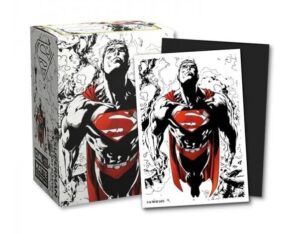 Dragon Shield: Standard Sleeves – Superman Core (Red/White Variant) (100 Sleeves)