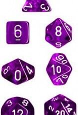 Chessex: Translucent Polyhedral 7-Die Set – Purple/White