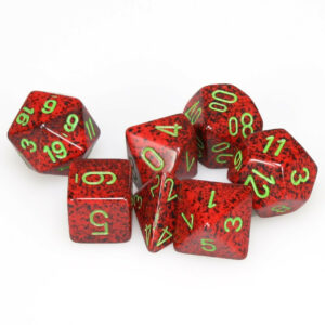 Chessex: Speckled Polyhedral 7-Die Set – Strawberry