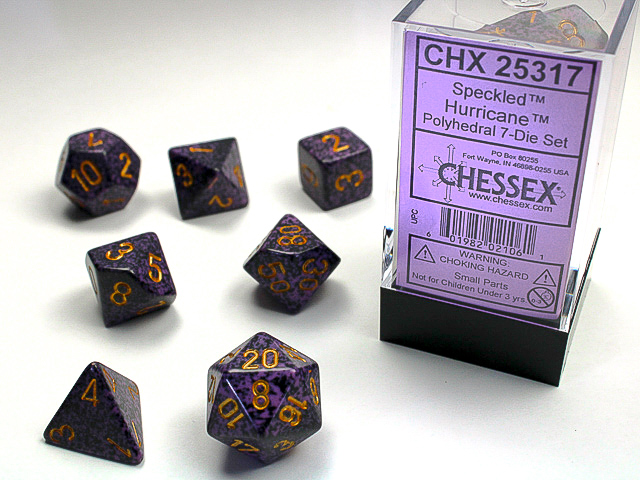 Chessex: Speckled Polyhedral 7-Die Set - Hurricane