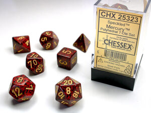 Chessex: Speckled Polyhedral 7-Die Set – Mercury