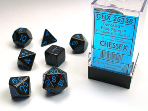 Chessex: Speckled Polyhedral 7-Die Set – Blue Stars