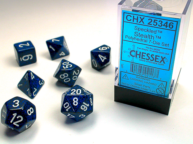 Chessex: Speckled Polyhedral 7-Die Set - Stealth
