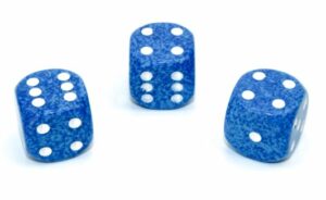 Chessex: Speckled 16mm d6 Dice (12u) – Water