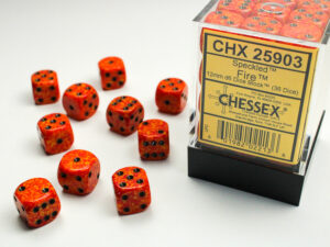 Chessex: Speckled 12mm d6 Dice (36u) – Fire