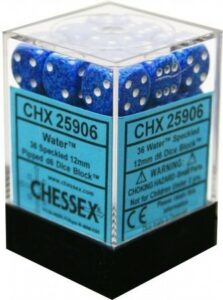 Chessex: Speckled 12mm d6 Dice (36u) – Water