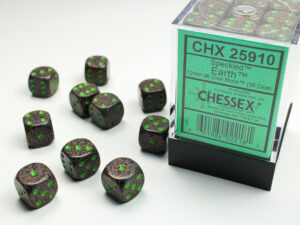 Chessex: Speckled 12mm d6 Dice (36u) – Earth