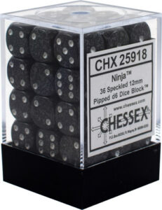 Chessex: Speckled 12mm d6 Dice (36u) – Ninja