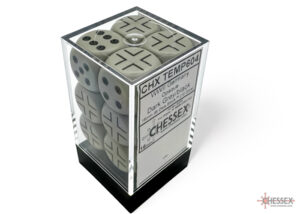 Chessex: Germany War Dice Opaque Dark Grey/black 16mm d6 Dice Block (12 dice)