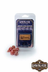 Rawblade dados + Bolsa de cuero sorcerer (7)