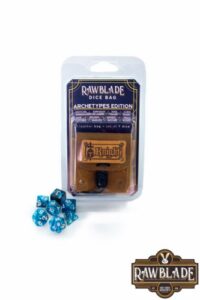 Rawblade dados + Bolsa de cuero knight (7)