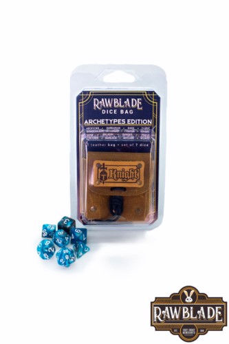 Rawblade dados + Bolsa de cuero knight (7)