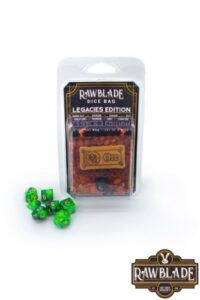 Rawblade dados + Bolsa de cuero orc (7)