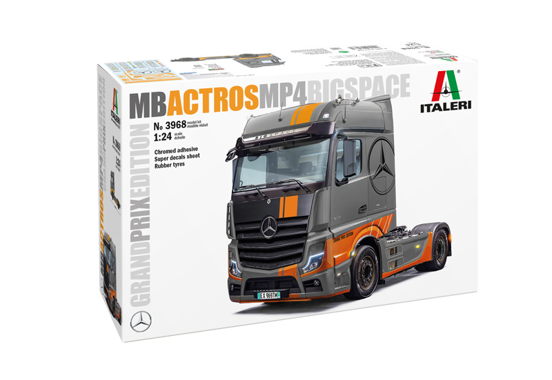 1:24: Italeri: MB Actros MP4 BigSpace Grand Prix Edition (3968)