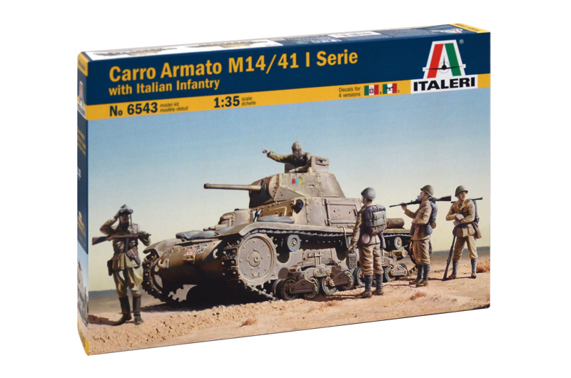 1:35: Italeri: Carro Armato M14/41/Serie with Italian Infantry (6543)