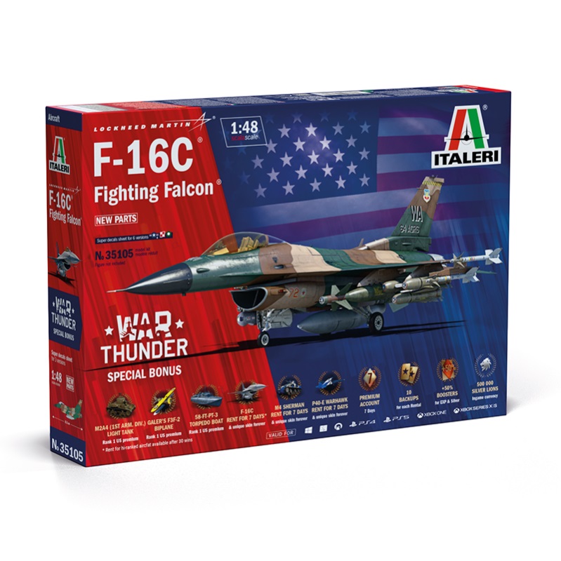 1:48 Italeri: F-16C Fighting Falcon (35105)