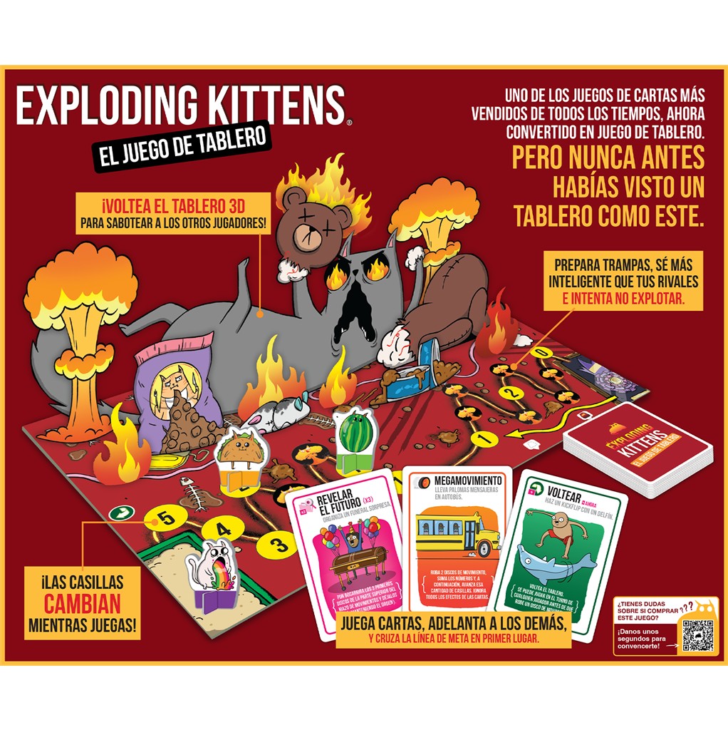 Exploding Kittens: el juego de tablero + Promos - Imagen 4