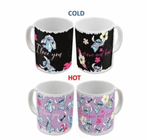 Taza Sensitiva al calor Lilo & Stitch: Stitch & Angel 325 ml