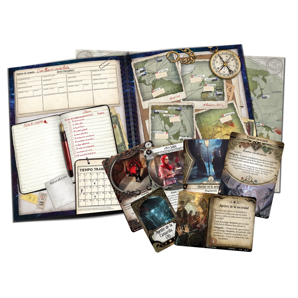 Arkham Horror LCG: Las Llaves Escarlata exp. campaña - Imagen 2