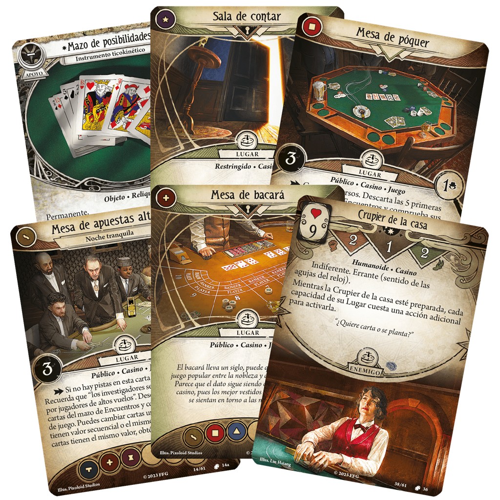 Arkham Horror LCG: Fortuna e insensatez. Pack de Escenario (Español) - Imagen 2