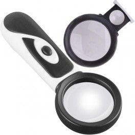 Lupa de Mano de Doble Aumento con led (19204)