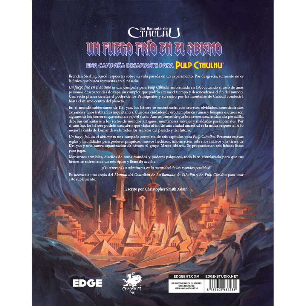 La llamada de Cthulhu JDR: Un fuego frío en el abismo - Imagen 3