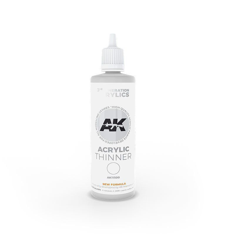 AK: Acrylic Thinner 100 ml 3ª Generación AK11500