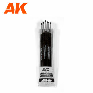Silicone brushes hard tip medium(5mm) AK9088
