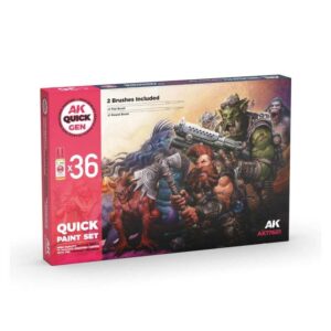 AK: Quick Gen – Quick Paint Set 36 (2 Brushes) (AK17601)