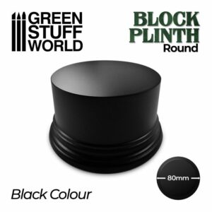 Green Stuff World: Pedestal Redondo 8cm – Negro