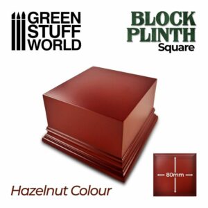 Green Stuff World: Pedestal Cuadrado 8×8 cm – Marrón Avellana