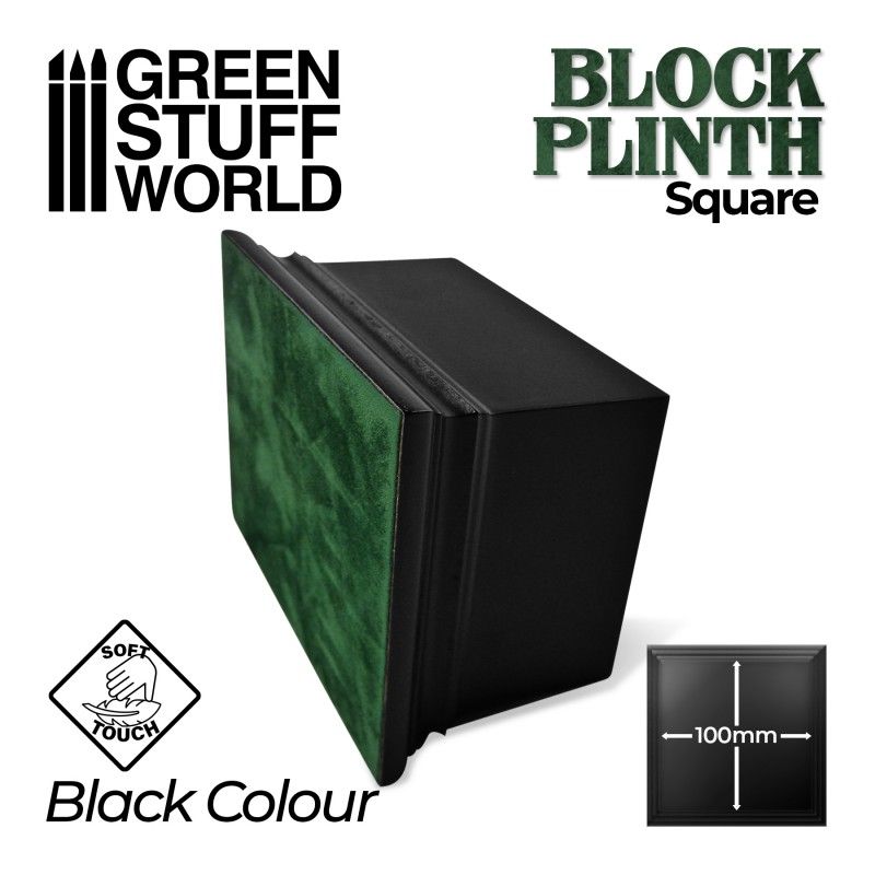 Green Stuff World: Pedestal Cuadrado 10x10cm - Negro - Imagen 2