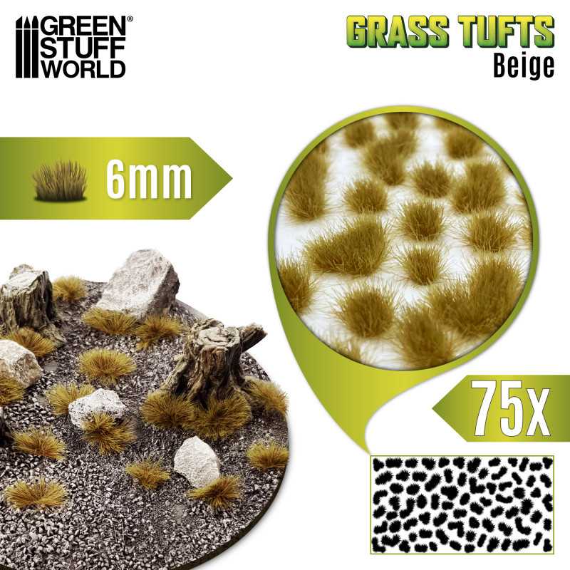 Green Stuff World: Matas Cesped - Tufts - 6 mm - Beige - Imagen 2