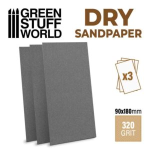 Papel lija – Dry Sandpaper – Grano 320 ( Pack x3 )