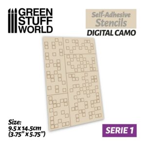 Plantillas autoadhesivas – Camuflaje digital