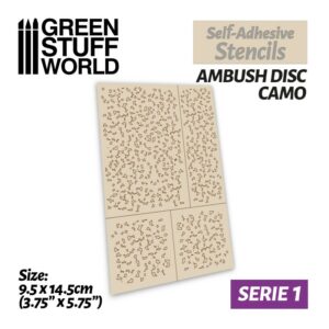 Plantillas autoadhesivas – Camuflaje tipo Discos