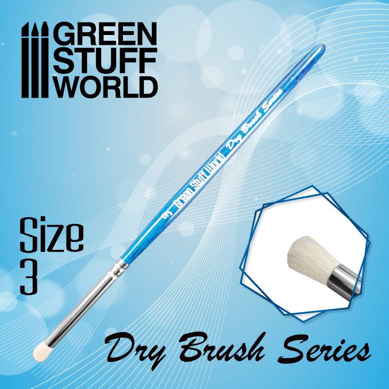Green Stuff World: Blue Series Pincel Seco - Numero 3